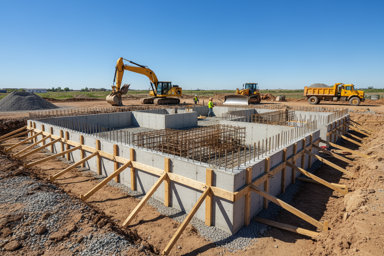 construction foundation house